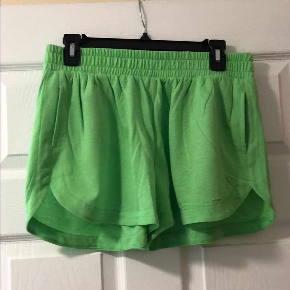 Lime green Terry shorts